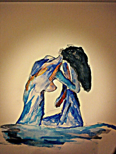 Schilderij getiteld "Nude" door Vasileia Sarri, Origineel Kunstwerk, Digitaal Schilderwerk
