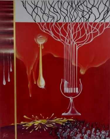 Peinture intitulée "Graal de droit natu…" par Vasileios Arapis, Œuvre d'art originale, Acrylique Monté sur Châssis en bois