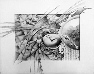 Desenho intitulada "ÉNERGIE DANS LE CYB…" por Vasileios Arapis, Obras de arte originais, Lápis