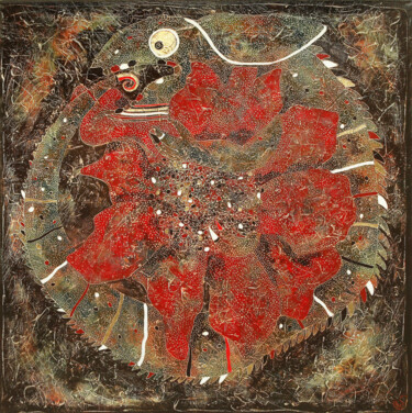 Pittura intitolato "TASTE OF POMEGRANATE" da Vasili Zianko, Opera d'arte originale, Acrilico