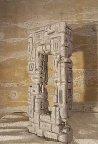 Sculpture titled "last ancient" by Vasilios Alexiou, Original Artwork, Aerated concrete