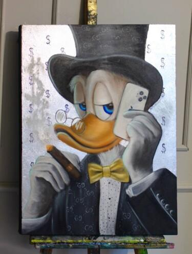 Painting titled "scrooge 4" by Vasily Kizinek, Original Artwork, Oil