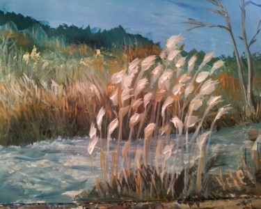 Painting titled "Fall in the Laurent…" by Vasko Delev, Original Artwork, Acrylic