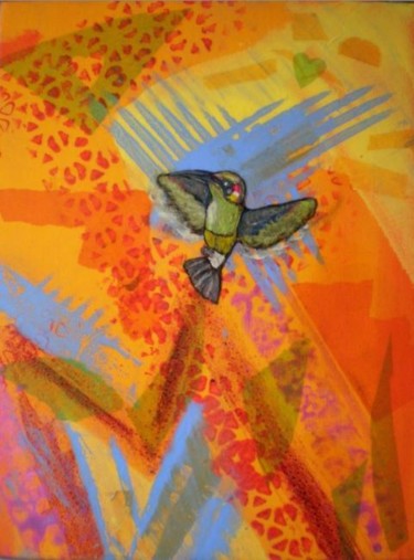 "hummingbird heart" başlıklı Tablo Vcasey tarafından, Orijinal sanat