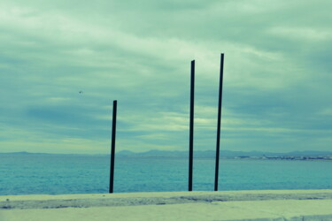 Photographie intitulée "Blue scene" par Vedesty, Œuvre d'art originale, Photographie numérique