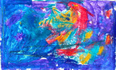 Картина под названием "667. Colorful Rhaps…" - Veera Zukova, Подлинное произведение искусства, Акрил