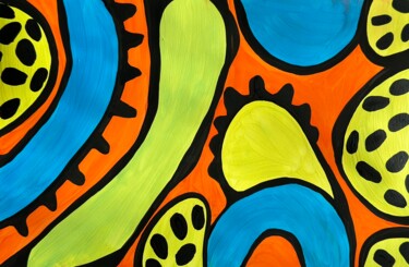 Painting titled "641. Colorful Sprin…" by Veera Zukova, Original Artwork, Acrylic