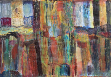 Malerei mit dem Titel "Komposition 1" von Velemir Pankratov, Original-Kunstwerk, Öl