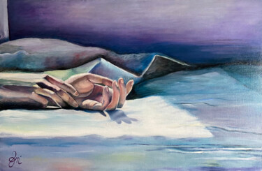 Peinture intitulée "L'abandon" par Vénie, Œuvre d'art originale, Huile