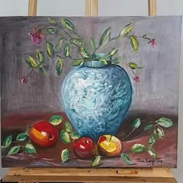 Malarstwo zatytułowany „O vaso” autorstwa Vera Borges, Oryginalna praca, Olej