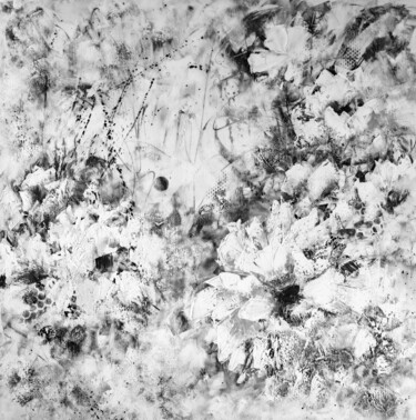 Ζωγραφική με τίτλο ""Serenade in Black…" από Vera Hoi, Αυθεντικά έργα τέχνης, Ακρυλικό Τοποθετήθηκε στο Ξύλινο φορείο σκελετό