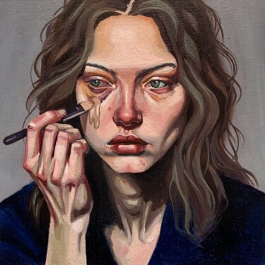 Malerei mit dem Titel "Bruise" von Vera Tepliakova, Original-Kunstwerk, Öl