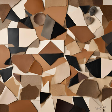 Collages titulada "Leather Collage Son…" por Vercmagnus - The Leather Collage Master, Obra de arte original, Collages
