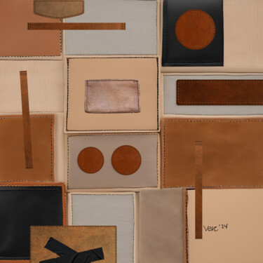"Leather Collage Inn…" başlıklı Kolaj Vercmagnus - The Leather Collage Master tarafından, Orijinal sanat, Kumaş