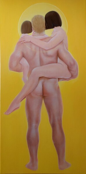 Schilderij getiteld "Vero love 3" door Vero Adoni, Origineel Kunstwerk, Olie