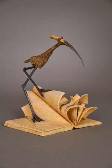 Skulptur mit dem Titel "Appendice" von Véro Lombard, Original-Kunstwerk, Holz