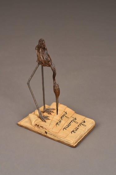 Sculpture titled "Ceci n'est pas une…" by Véro Lombard, Original Artwork, Wood