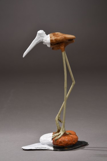 Skulptur mit dem Titel "Stupéfiant pour #ar…" von Véro Lombard, Original-Kunstwerk, Holz