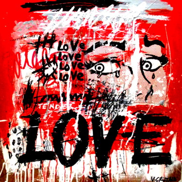 Pittura intitolato "LOVE AFFAIR" da Vero Cristalli, Opera d'arte originale, Olio