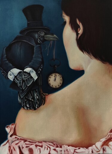 Картина под названием "The order of time" - Veronica Ciccarese, Подлинное произведение искусства, Масло