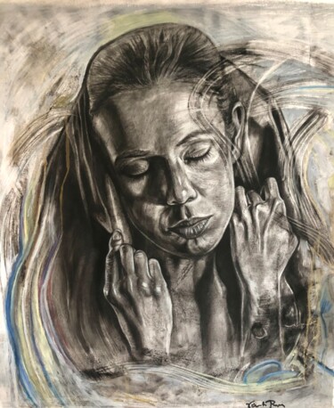 Рисунок под названием "“Forgive them”" - Veronika Primas, Подлинное произведение искусства, Древесный уголь