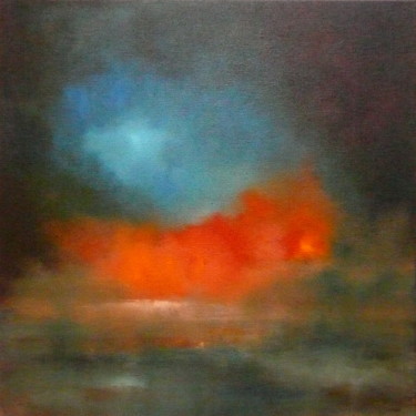 Pittura intitolato "A foggy and colored…" da Véronique Heim, Opera d'arte originale, Acrilico