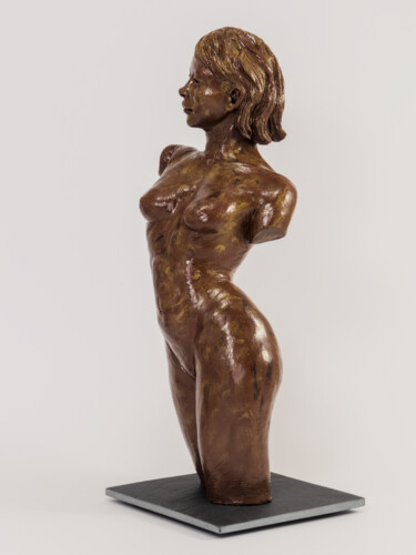 Escultura titulada "La Déesse" por Véronique Lopez-Boiteux, Obra de arte original, Terracota