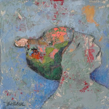 Peinture intitulée "p-'it gars au bonnet" par Véronique Wibaux, Œuvre d'art originale, Acrylique