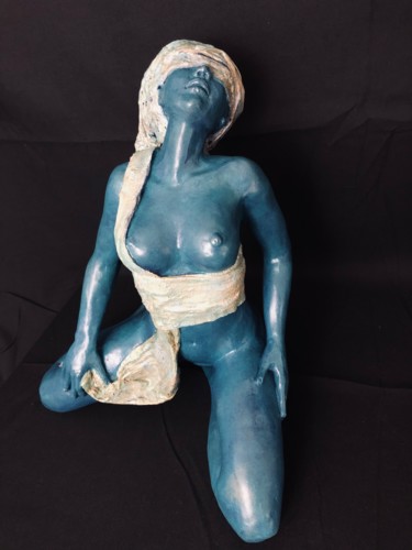 Sculpture titled "Sensualité" by Véronique Richard, Original Artwork, Terra cotta