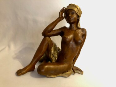 Скульптура под названием "Heures ottomanes" - Véronique Richard, Подлинное произведение искусства, Терракота