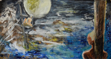 Pittura intitolato "Staged Passion the…" da Filip Callewaert, Opera d'arte originale, Acrilico