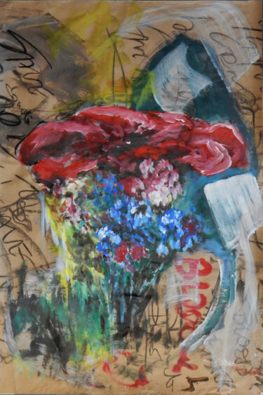 Painting titled "The power to flower…" by Filip Callewaert, Original Artwork, Acrylic