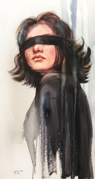 Peinture intitulée "Heightened senses.…" par Natalia Veyner, Œuvre d'art originale, Aquarelle