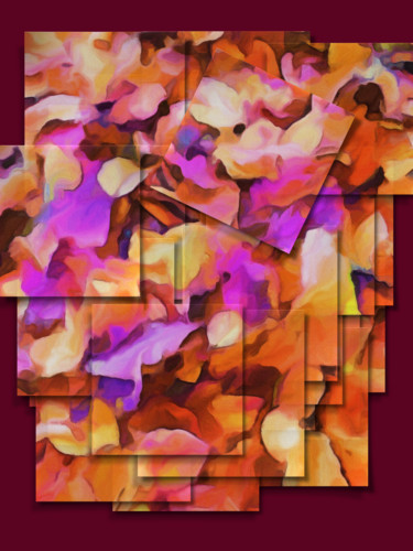 Digital Arts titled "Autumn Leaves" by Viajacobi, Original Artwork, Digital Painting