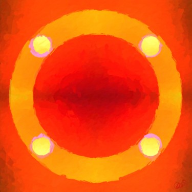 Digital Arts titled "Light Circle" by Viajacobi, Original Artwork, Digital Painting
