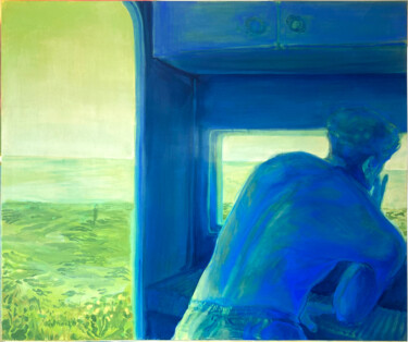 Peinture intitulée "Une mer, deux fronts" par Victor Hankard, Œuvre d'art originale, Acrylique