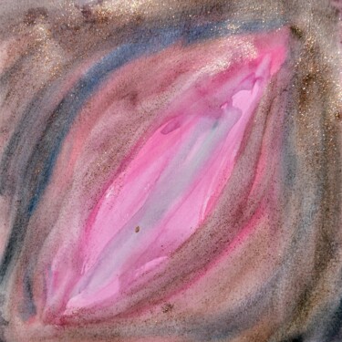 Картина под названием "Vulvart n°004" - Victor Rosay, Подлинное произведение искусства, Акварель