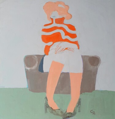 Peinture intitulée "Silence" par Victoria Cozmolici, Œuvre d'art originale, Huile