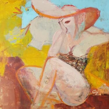 Картина под названием "sunny day" - Victoria Cozmolici, Подлинное произведение искусства, Масло