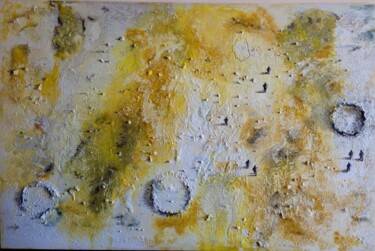 Pittura intitolato "Exodo yellow" da Victoria Román, Opera d'arte originale, Acrilico Montato su artwork_cat.