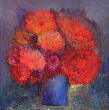 Pintura intitulada "Flowers" por Viktorija Rutskaja, Obras de arte originais, Acrílico