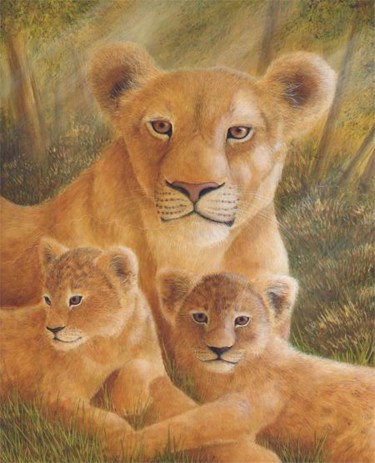 Painting titled "Serengeti Splendour" by Victoria Armstrong, Original Artwork, Oil