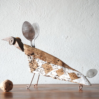 Sculpture intitulée "Cugiarot" par Daniela Vignati, Œuvre d'art originale, Bois