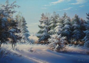 Картина под названием "Winter dream" - Viktar Yushkevich Yuvart, Подлинное произведение искусства, Акрил
