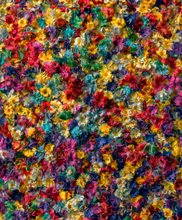 Digital Arts titled "Floral Pollock II" by Viktor Artemev, Original Artwork, Digital Painting