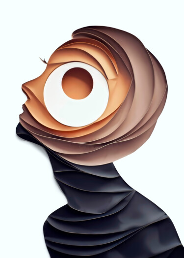 Digitale Kunst getiteld "Silhouette" door Viktor Artemev, Origineel Kunstwerk, Digitaal Schilderwerk