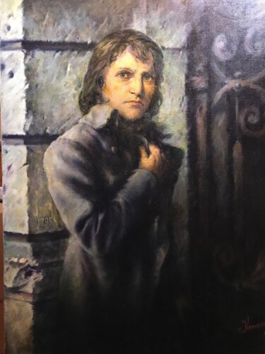 Painting titled "Портрет Бонапарта в…" by Viktor Kalmykov, Original Artwork, Oil