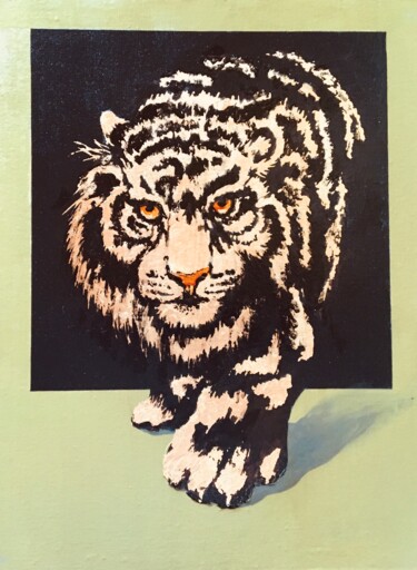 Malerei mit dem Titel "Handsome predatory" von Viktor Kurson, Original-Kunstwerk, Acryl