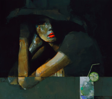 Painting titled "Mojito" by Viktor Sheleg, Original Artwork, Oil