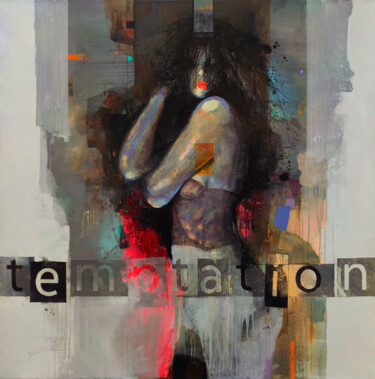 Malarstwo zatytułowany „"TEMPTATION"” autorstwa Viktor Sheleg, Oryginalna praca, Olej
